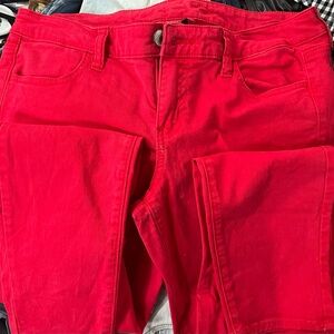 American Eagle Red Women's Jeans. Size 8